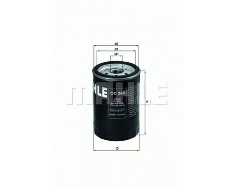 Oljefilter OC 264 Mahle, bild 2