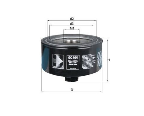Oljefilter OC 404 Mahle, bild 2