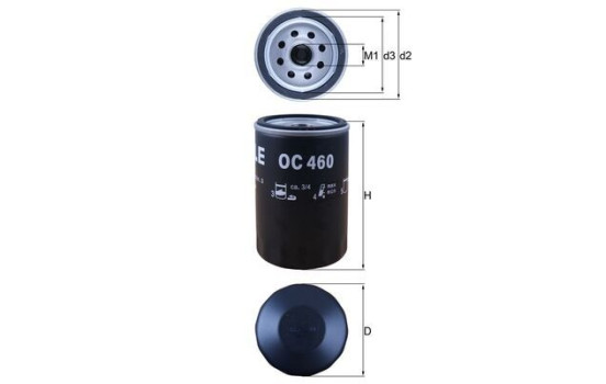 Oljefilter OC 460 Mahle, bild 6