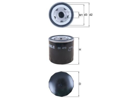 Oljefilter OC 473 Mahle, bild 4
