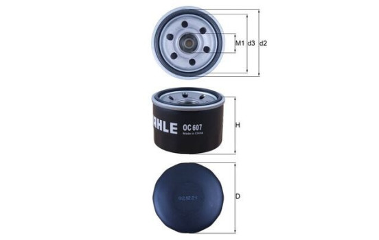 Oljefilter OC 607 Mahle, bild 5