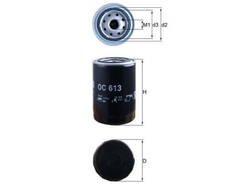 Oljefilter OC 613 Mahle, bild 2