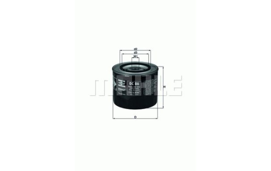 Oljefilter OC 86 Mahle, bild 2