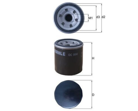 Oljefilter OC 996 Mahle, bild 4