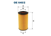 Oljefilter OE 640/2 Filtron