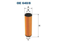 Oljefilter OE 640/8 Filtron