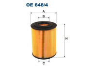 Oljefilter OE 648/4 Filtron