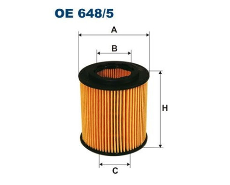 Oljefilter OE 648/5 Filtron