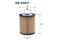 Oljefilter OE 648/7 Filtron