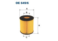 Oljefilter OE 649/6 Filtron
