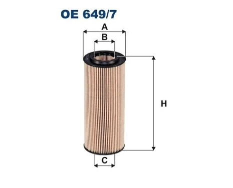 Oljefilter OE 649/7 Filtron
