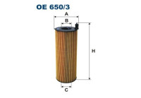 Oljefilter OE 650/3 Filtron