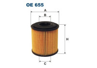 Oljefilter OE 655 Filtron