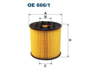 Oljefilter OE 666/1 Filtron