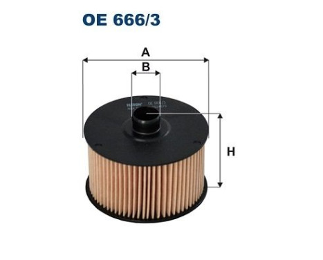 Oljefilter OE 666/3 Filtron