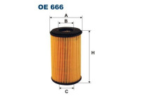 Oljefilter OE 666 Filtron
