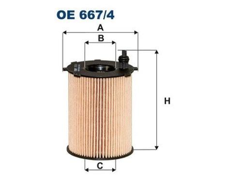 Oljefilter OE 667/4 Filtron