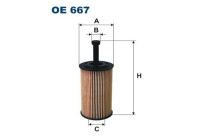 Oljefilter OE 667 Filtron