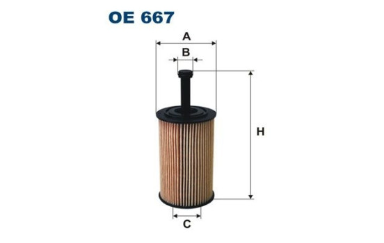 Oljefilter OE 667 Filtron
