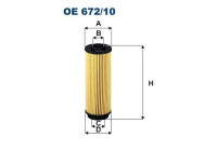 Oljefilter OE 672/10 Filtron
