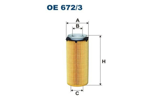 Oljefilter OE 672/3 Filtron
