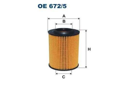 Oljefilter OE 672/5 Filtron