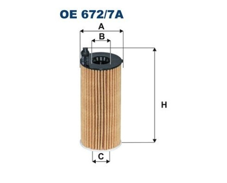 Oljefilter OE 672/7A Filtron