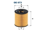 Oljefilter OE 673 Filtron