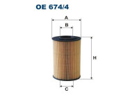 Oljefilter OE 674/4 Filtron