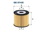 Oljefilter OE 674/8 Filtron