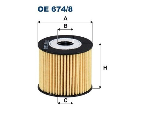 Oljefilter OE 674/8 Filtron