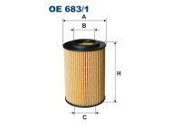 Oljefilter OE 683/1 Filtron