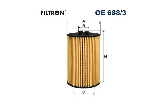 Oljefilter OE 688/3 Filtron