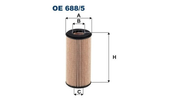 Oljefilter OE 688/5 Filtron