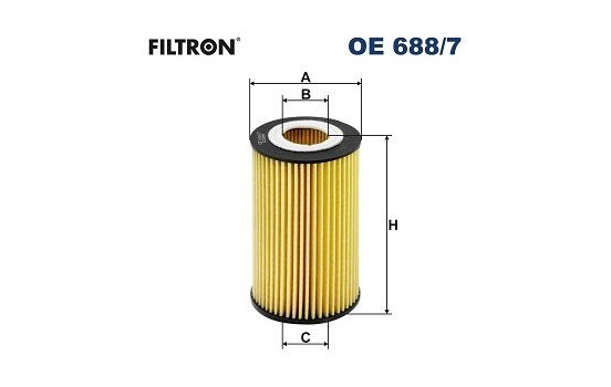Oljefilter OE 688/7 Filtron