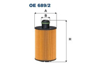 Oljefilter OE 689/2 Filtron