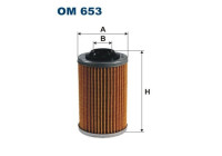 Oljefilter OM 653 Filtron