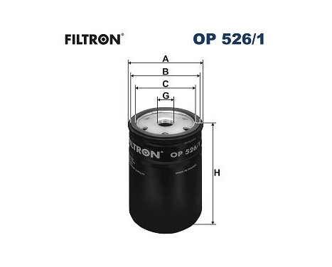 Oljefilter OP 526/1 Filtron