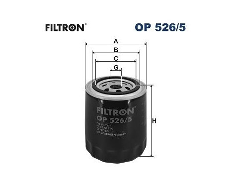 Oljefilter OP 526/5 Filtron