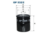 Oljefilter OP 532/2 Filtron