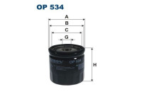 Oljefilter OP 534 Filtron