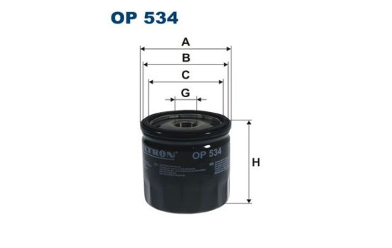 Oljefilter OP 534 Filtron