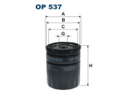 Oljefilter OP 537 Filtron