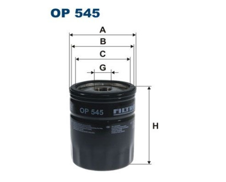 Oljefilter OP 545 Filtron