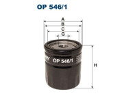 Oljefilter OP 546/1 Filtron