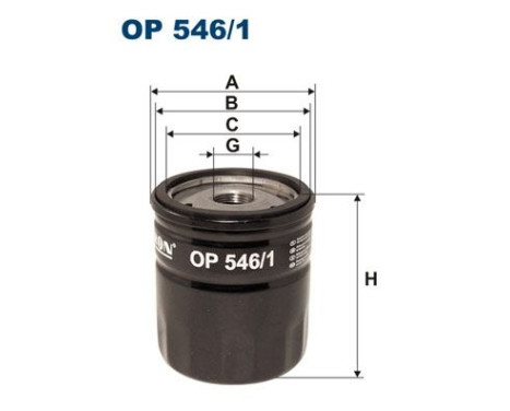 Oljefilter OP 546/1 Filtron