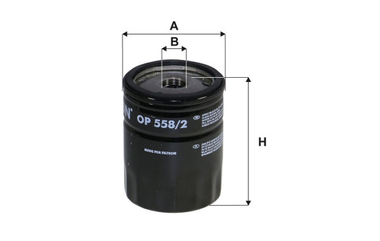 Oljefilter OP 558/2 Filtron, bild 2