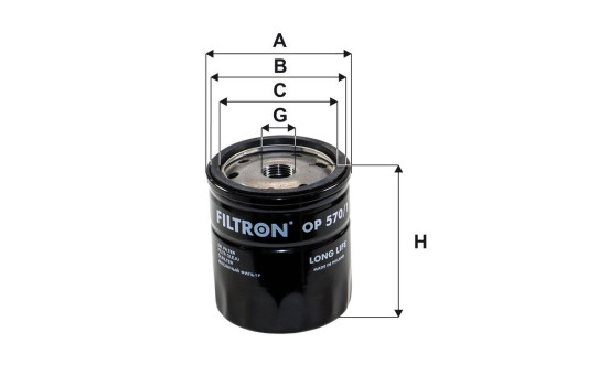 Oljefilter OP 570/1 Filtron, bild 2