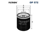 Oljefilter OP 572 Filtron