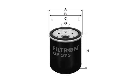 Oljefilter OP 575 Filtron, bild 2